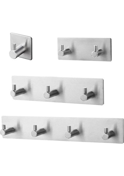 Şerit-2-F-C Stili Siyah Bornoz Askısı Duvar Kanca Havlu Kanca Banyo Için Paslanmaz Çelik Ceket Askısı Paslanmaz Kanca Askı Mutfak Donanım Için SUS304 (Yurt Dışından)