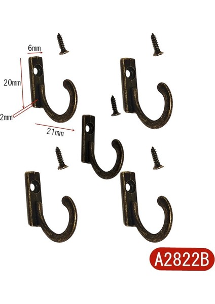 A2822BX5 Stili Duvar Askı Anahtar Sahipleri Elbise Kancası Havlu Kanca Asılı Pegboard Duvar Mobilya Metal Vintage (Yurt Dışından)