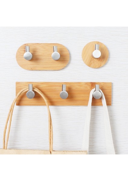 2hook Tarzı Bambu Paslanmaz Çelik Kanca Duvar Elbise Çanta Kulaklık Anahtar Askı Mutfak Banyo Kapısı Havlu Paslanmaz Raf WJ602 (Yurt Dışından) fiyatları