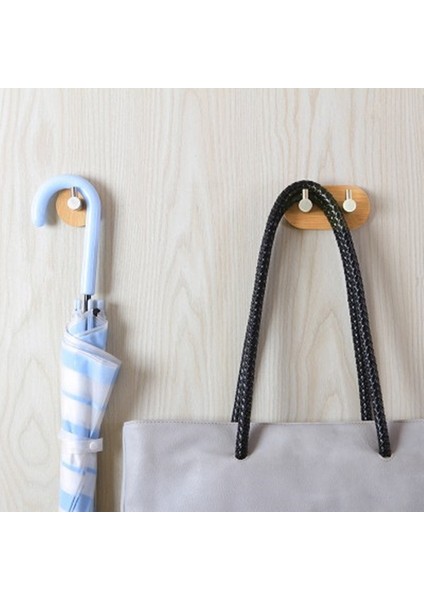 2hook Tarzı Bambu Paslanmaz Çelik Kanca Duvar Elbise Çanta Kulaklık Anahtar Askı Mutfak Banyo Kapısı Havlu Paslanmaz Raf WJ602 (Yurt Dışından) indirimleri