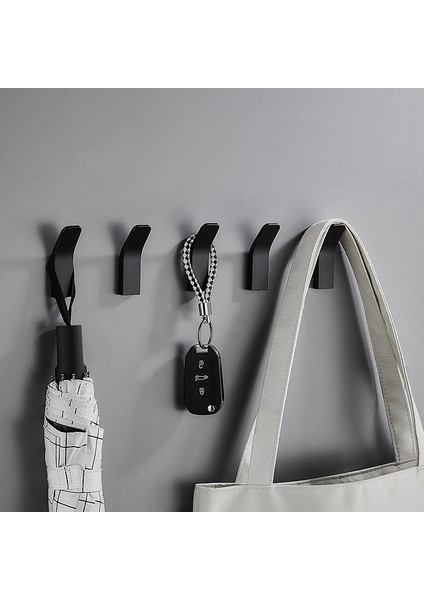 Siyah Stil Hiçbir Sondaj Basit Kanca Siyah Beyaz Havlu Kanca Banyo Elbise Ceket Kanca Yatak Odası Bornoz Kanca Oturma Odası Mutfak Aksesuarları (Yurt Dışından) fiyatları