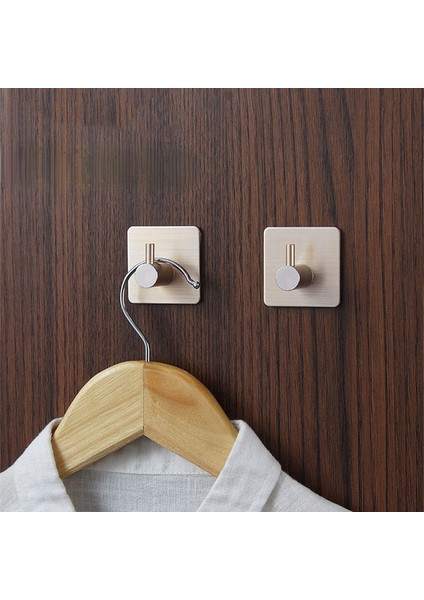 Gümüş Tarzı 1 Adet Paslanmaz Çelik High-End Kanca Kendinden Yapışkanlı Elbise Askısı Çanta Anahtar Rafı Mutfak Havlusu Askısı Banyo Aksesuar Organizatör (Yurt Dışından) indirimleri