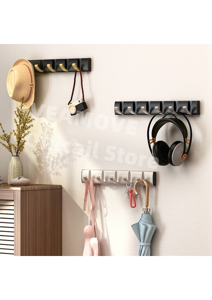 Siyah 1 Kanca Stili Siyah Altın Elbise Kancaları Katlanır Havlu Askısı Duvara Monte Kanca Ceket Elbise Tutucu Banyo Için Arka Kapı Kanca (Yurt Dışından) fırsatları