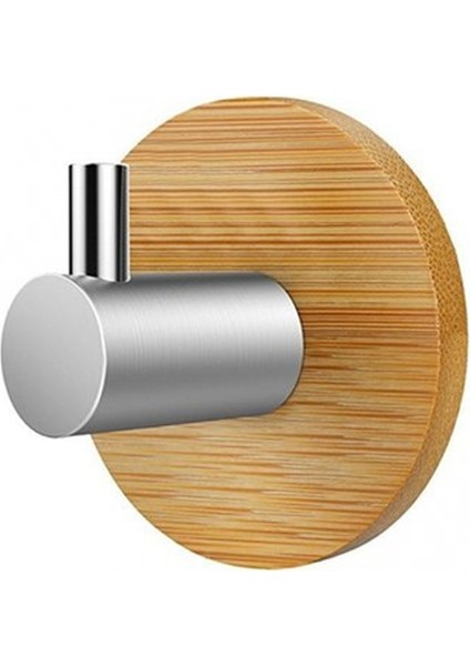 3 Kanca Stili Yapıştırılabilir Kanca Sadelik Bambu Ahşap Paslanmaz Çelik Kanca Dolap Kapı Arka Duvar Askı Banyo Aksesuarları (Yurt Dışından) fiyatları