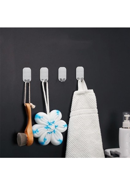 Siyah Bir Stil Blackbrushed Kendinden Yapışkanlı Bornoz Askısı Duvar Kanca Havlu Kanca Banyo Ceket Askısı Paslanmaz Kanca Askı Mutfak Donanım (Yurt Dışından) fırsatları