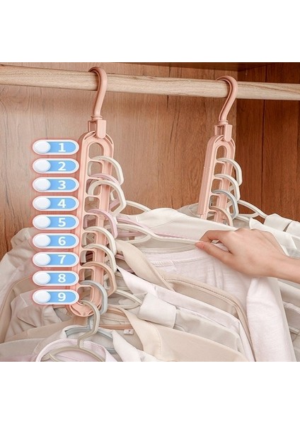 Yeşil Stil Pantolon Rafı Depolama Artefakt Katlanır Ev Çok Fonksiyonlu Sihirli Askı Dikişsiz Çok Katmanlı Pantolon Klipsi Dolap Etek Depolama (Yurt Dışından)
