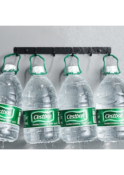 Gümüş 7 Kanca Stili Siyah Kanca Asılı Banyo Havlu Kancası Oturma Odası Kapı Arka Elbise Askısı Uzay Alüminyum Duvar Kanca Ceket Elbise Tutucu (Yurt Dışından) fiyatları