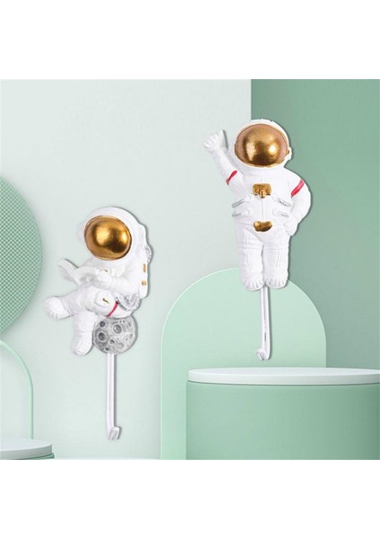 Açık Yeşil Tarzı Banyo Kancaları Astronot Duvar Askısı Yaratıcı Tutucu Kapı Arkası Anahtar Ceket Kulesi Kanca Tel Kablo Düzenleyici Raf Banyo Askısı (Yurt Dışından) modelleri