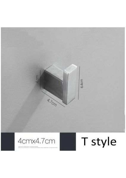 T Tarzı Tarzı Banyo Ceket Askısı Nikel Brugle Bornoz Askısı Duvara Monte Havlu Kancası Paslanmaz Çelik Elbise Askısı Banyo Donanım JM123 (Yurt Dışından) fiyatları