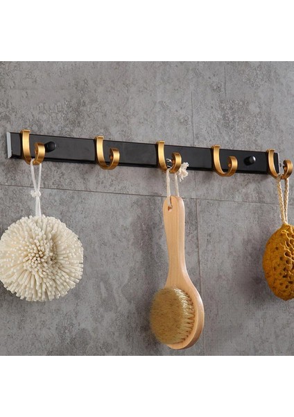 No.3 Tarzı Siyah Altın Robe Kanca Banyo Kanca Havlu Anahtar Çantası Şapka Elbise Ceket Askısı Duvara Monte Kapı Askı Dekoratif Asmak Raf (Yurt Dışından)