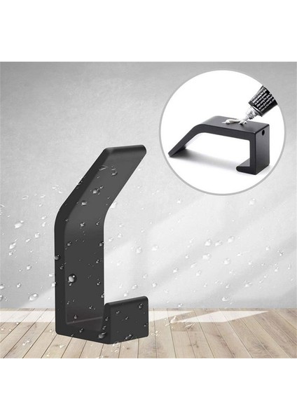 Siyah 5pcs Tarzı Siyah Bornoz Askısı Duvar Kanca Havlu Kancası Banyo Ceket Askısı Paslanmaz Çelik Kanca Askı Elbise Askıları Mutfak Donanım Banyo (Yurt Dışından) fırsatları
