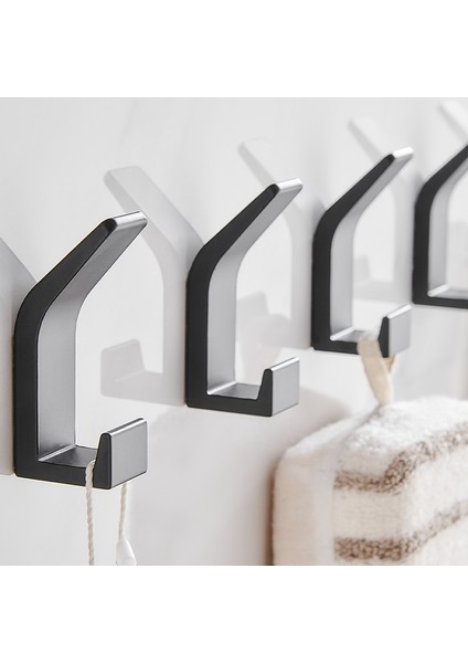 8 Parça - Beyaz Tarz 3-Kalınlaşmak Banyo Duş Havlusu Elbise Askısı Paslanmaz Çelik Ev Oturma Odası Ceket Şapka Elbise Duvar Askı Kancaları Aksesuarları (Yurt Dışından) fiyatları