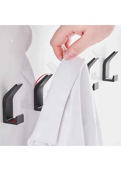 8 Parça - Beyaz Tarz 3-Kalınlaşmak Banyo Duş Havlusu Elbise Askısı Paslanmaz Çelik Ev Oturma Odası Ceket Şapka Elbise Duvar Askı Kancaları Aksesuarları (Yurt Dışından) modelleri