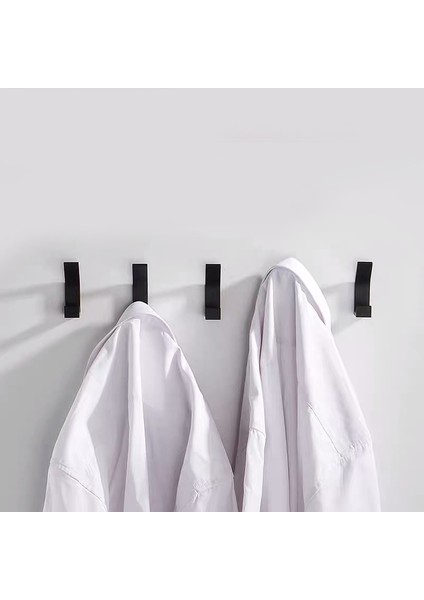 8 Parça - Beyaz Tarz 3-Kalınlaşmak Banyo Duş Havlusu Elbise Askısı Paslanmaz Çelik Ev Oturma Odası Ceket Şapka Elbise Duvar Askı Kancaları Aksesuarları (Yurt Dışından) fırsatları