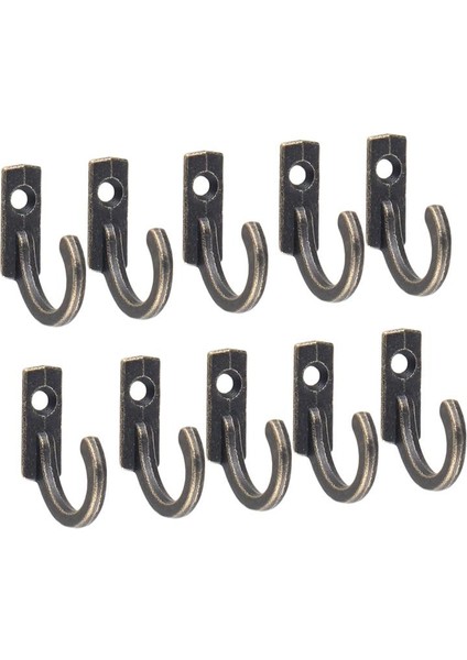 5pcs Gümüş Tarzı Gle Prong Kanca Mze Duvara Monte Retro Elbise Askısı Mont Şapka Havlu Anahtar (Yurt Dışından)