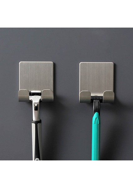 A6133N-1 Tarzı 304 Paslanmaz Çelik Banyo Ev Viskon Duvar Kanca Jilet Tutucu Erkekler Tıraş Tıraş Makinesi Raf Tıraş Razor Raf Organizatör (Yurt Dışından) fırsatları