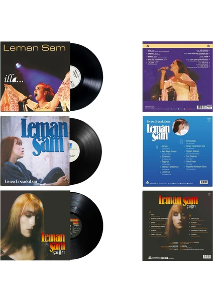 Leman Sam - İlla - Livaneli Şarkıları - Çağrı - 3 Plak Özel Set