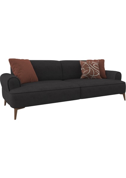 Margo Üçlü Koltuk Keten Antrasit fırsatları