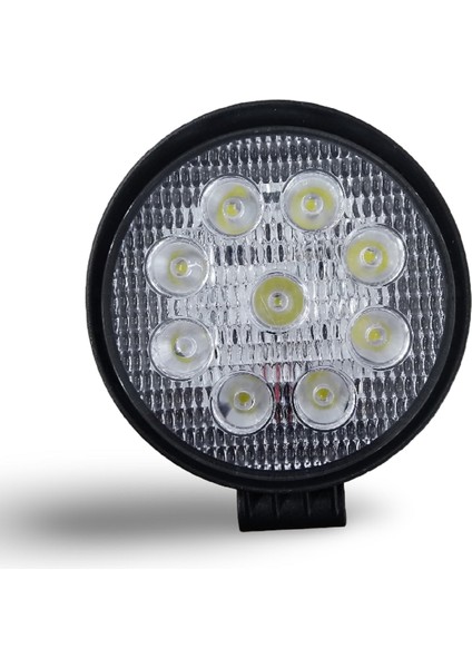 9 LED Yuvarlak Çalışma Farı Lambası Eco 12-24V