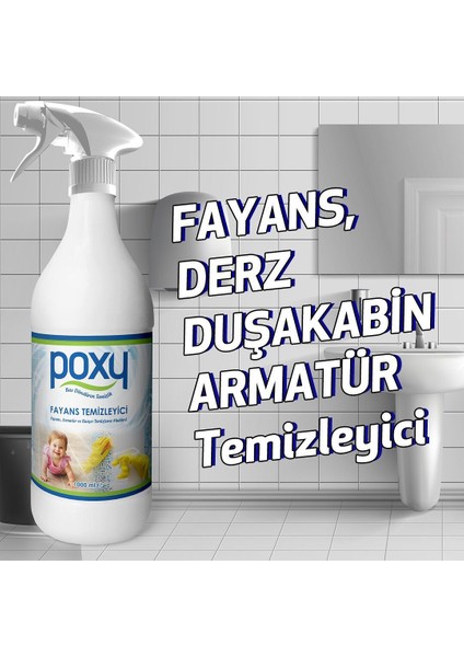 Fayans Temizleyici 1 Lt & Ultra Yoğun Çamaşır Suyu Konsantre Limon Kokulu 1 Lt