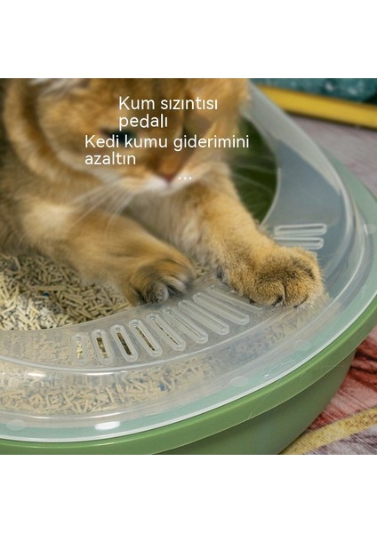 Büyük Yarı Kapalı Kedi Kumu Kutusu, Sıçrama Önleyici, Çıkarılabilir Kedi Tuvaleti, Kedi Evcil Hayvan Malzemeleri (Yurt Dışından) modelleri