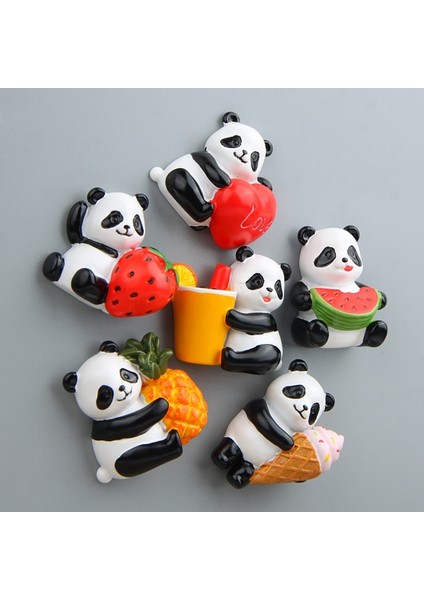 D Stili Ute Panda Buzdolabı Sticker Odası Mesaj Çubuğu Buzdolabı Buzdolabı Mıknatısı Sticker Çocuk Doğum Günü Hediyesi Hatıra Ev Dekor (Yurt Dışından)