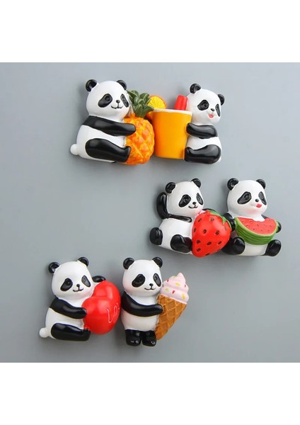 D Stili Ute Panda Buzdolabı Sticker Odası Mesaj Çubuğu Buzdolabı Buzdolabı Mıknatısı Sticker Çocuk Doğum Günü Hediyesi Hatıra Ev Dekor (Yurt Dışından)