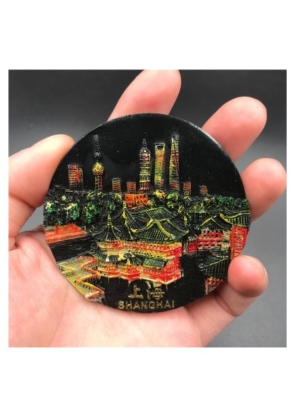 Mavi Stil Babelemı Buzdolabı Mıknatısı Çin Seddi Hatıra Beijing Shanghaa Buzdolabı Mıknatısları Mutfak Mıknatısı Sticker Ev Dekorasyonu (Yurt Dışından)