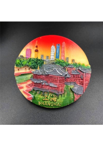 Gök Mavisi Tarzı Babelemı Buzdolabı Mıknatısı Çin Seddi Hatıra Beijing Shanghaa Buzdolabı Mıknatısları Mutfak Mıknatısı Sticker Ev Dekorasyonu (Yurt Dışından)