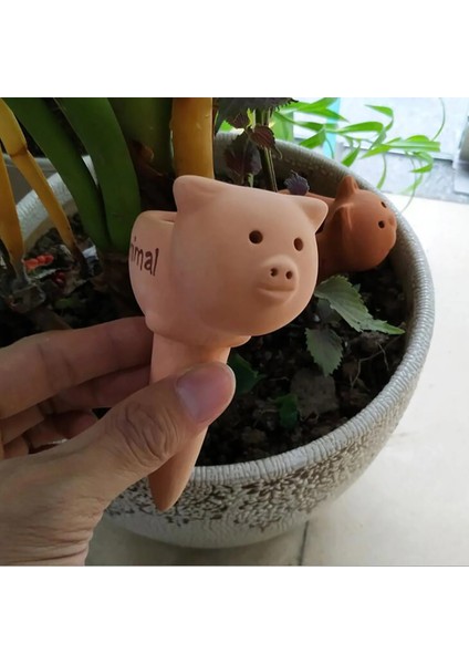 Kahverengi Aslan Tarzı Otomatik Bitki Pişmiş Toprak Sulama Başak Damlalık Aracı Karikatür Ayarlanabilir 12*8.5*5 cm Kil Kapalı ve Açık Bitkiler Için (Yurt Dışından) indirimleri