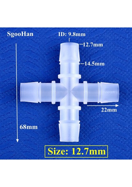 12,7 mm Stili 50 Parça 5~.4~ Plastik Çapraz Konnektörler Bahçe Sulama Eşit Çaplı 4 Yollu Ortak Akvaryum Tankı Hava Pompası Hortumu Pagoda Eklemleri (Yurt Dışından) fiyatları