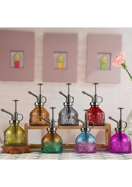 Mor Tarzı 200ML Su Püskürtme Şişeleri Çok Amaçlı Kullanımı Kolay Cam Vintage Kabak Tarzı Iç Mekan Spritzer Şişesi (Yurt Dışından)