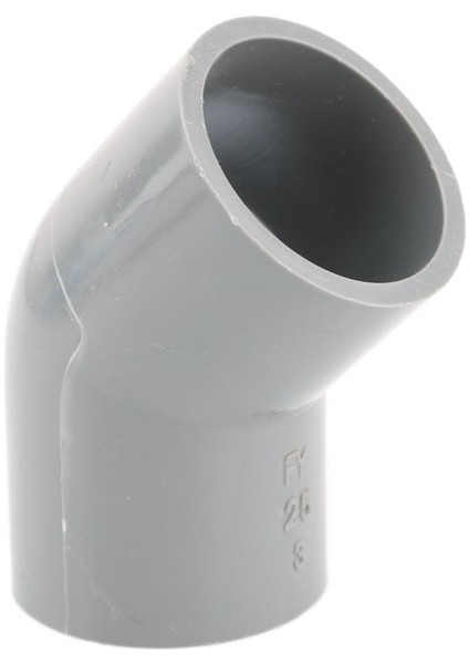 45 Derece Dirsek Stili Kimlik 20MM Gri mm Pvc Boru Adaptörü Düz Dirsek Tee Çapraz Bağlayıcı Su Boru Ek Parçaları Yolları Ortak Dıy Raf Parçaları (Yurt Dışından)