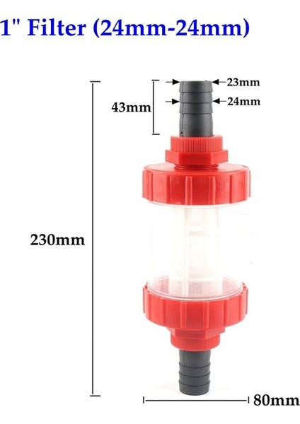 24 mm Hortum Filtre Stili "~ 1" Pistonlu Pompa Hortumu Boru Filtresi Su Jeti Sulama Püskürtücü Yüksek Basınçlı Temizleme Makinesi Emme Emici Filtreler (Yurt Dışından) fiyatları