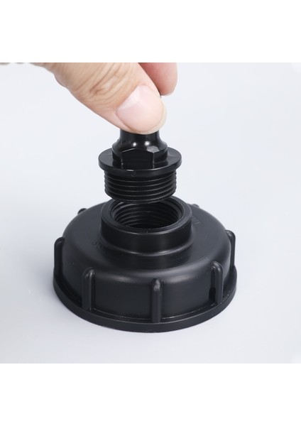 No.6 Tarzı Siyah Plastik Ibc Tank Musluğu Kaba Dişli Uydurma 1000L Su Kabı Boru Konektörü Dayanıklı Bahçe Hortumu Boru Adaptörü (Yurt Dışından)