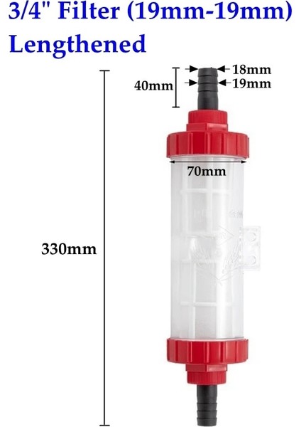 19 mm Uzatılmış Stil "~ 1" Pistonlu Pompa Hortumu Boru Filtresi Su Jeti Sulama Püskürtücü Yüksek Basınçlı Temizleme Makinesi Emme Emici Filtreler (Yurt Dışından) fiyatları