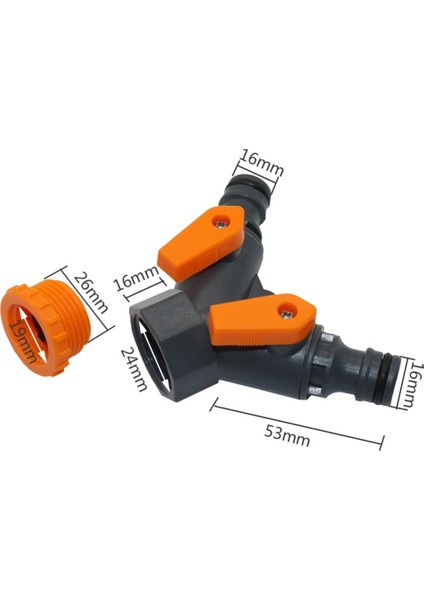 "ila" Y Vana Konektörü Standart Musluk Adaptörü Bahçe Sulama Sulama Bölücü Tarım Boru Bağlantısı (Yurt Dışından) fiyatları