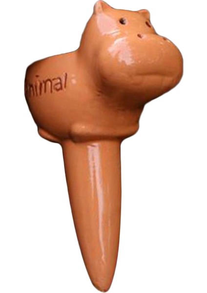 Kahverengi Su Aygırı Stili Otomatik Bitki Pişmiş Toprak Sulama Başak Damlalık Aracı Karikatür Ayarlanabilir 12*8.5*5 cm Kil Kapalı ve Açık Bitkiler Için (Yurt Dışından)