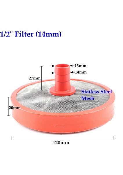 14MM Yuvarlak Stil "~ 1" Pistonlu Pompa Hortumu Boru Filtresi Su Jeti Sulama Püskürtücü Yüksek Basınçlı Temizleme Makinesi Emme Emici Filtreler (Yurt Dışından) fiyatları