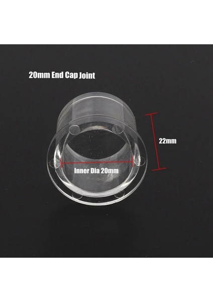 20MM Uç Kapağı Ortak Stili 1 Adet Akrilik Ortak Akvaryum Balık Tankı Filtre Su Borusu Konnektörü Şeffaf Pleksiglas Tee Dirsek Doğrudan Kap Tüp Eklemleri (Yurt Dışından) fiyatları