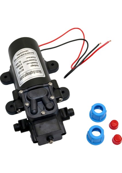 18 mm Pompa 3 Bağlantı Stili Dc 12V 60W Mikro Diyaframlı Su Pompası Bahçe Sulama Yüksek Basınçlı "erkek Dişli Arayüzü Kendinden Emişli Destek Pompası (Yurt Dışından)