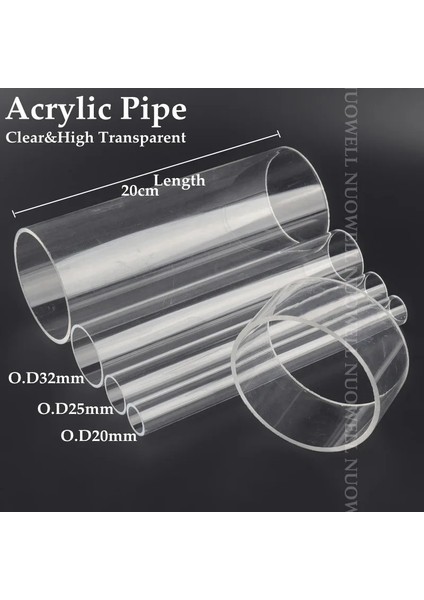 Akrilik Boru 20CM Tarzı 25 mm 1 Adet Yüksek Li 20 ~ 32MM Şeffaf Boru Ek Parçaları Akvaryum Balık Tankı Pleksiglae Ortak Dirsek Tee Şeffaf Akrilik Konnektör (Yurt Dışından)