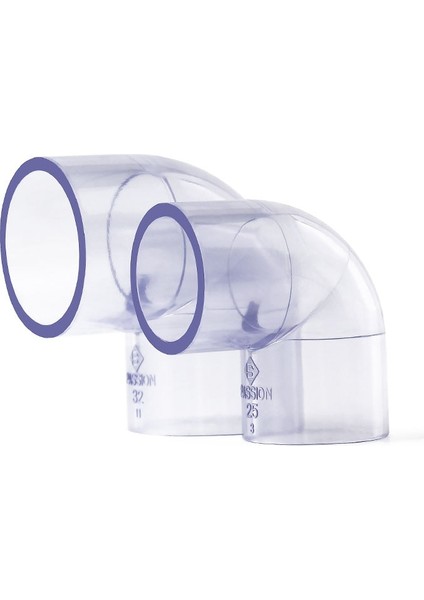 Düz Stil Kimlik 20MM 1 Adet Upvc Boru Bağlayıcı Şeffaf Düz Dirsek Tee Eklemler Akvaryum Su Borusu Adaptörü (Yurt Dışından)