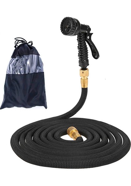 25 Ft Tarzı Ab Versiyonu 25FT-200FT Bahçe Hortumu Genişletilebilir Sihirli Esnek Su Hortumu Eu Hortum Plastik Hortumlar Sulama Için Püskürtme Tabancalı Boru (Yurt Dışından)