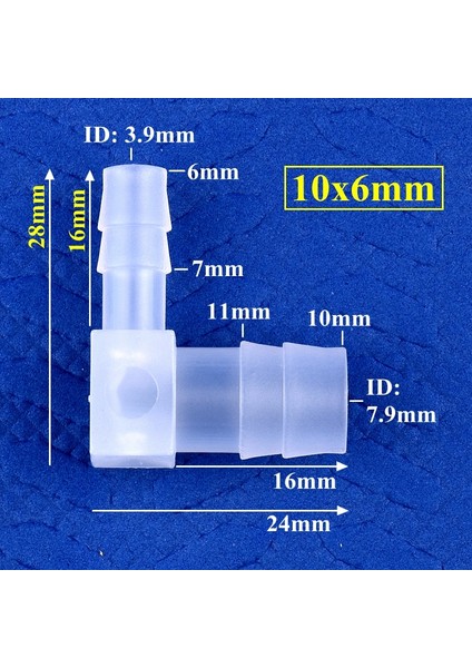 10X6MM Stili 50 Parça 5~~ Pp Dirsek Konnektörlerinin Azaltılması Akvaryum Tankı Hava Pompası Havalandırıcı Hortumu Pagoda Ortak Bahçe Sulama Boru Ek Parçaları (Yurt Dışından) fiyatları