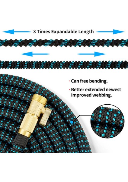 Sarı Su Tabancası Stili 100FT Yüksek Li Bahçe Sulama Hortumu Büyülü Geri Çekilebilir Kauçuk Hortum Bahçe Sulama Için Hafif Giyilebilir Araba Yıkama Hortumu Püskürtücü (Yurt Dışından) fiyatları
