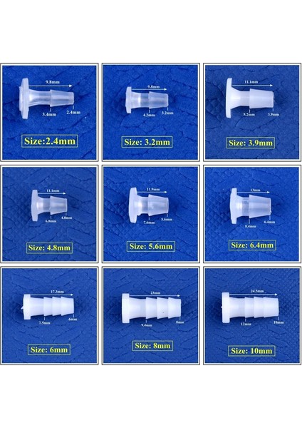 14 mm Tarzı 20 Parça 5~.4~14MM Plastik Hortum Uç Tapası Akvaryum Tankı Hava Pompası Hortumu Pagoda Ortak Bahçe Sulama Su Borusu Konnektör Uç Kapağı (Yurt Dışından)