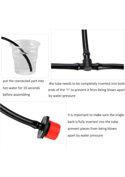 U Tarzı Sulama Damlatıcı Yağmurlama "hortum Çift Dikenli Tee Dirsek Su Borusu Konnektörü Tamir Ortak Bahçe Ube Sulama Aracı (Yurt Dışından) modelleri