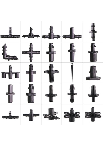 U Tarzı Sulama Damlatıcı Yağmurlama "hortum Çift Dikenli Tee Dirsek Su Borusu Konnektörü Tamir Ortak Bahçe Ube Sulama Aracı (Yurt Dışından) indirimleri