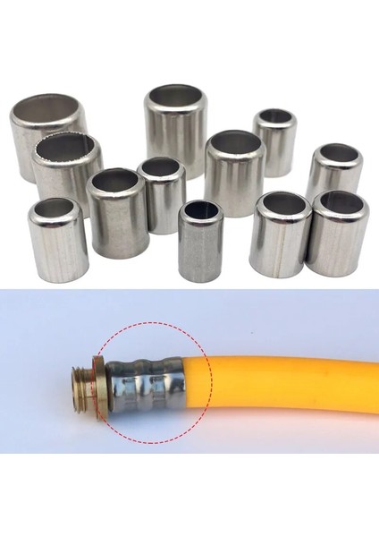 16MM Tarzı 50 Adet-Paket Yüksek Basınçlı Hortum Sıkma Araçları Paslanmaz Çelik Kollu Boru Egzoz Bağlantısı Boru Marangozluğu (Yurt Dışından)